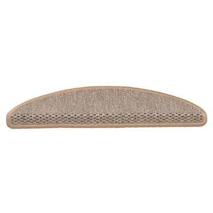 Tappeti Adesivi Scale Aspetto Sisal 30pz 56x17x3cm Beige Chiaro | homemem39