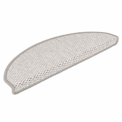 Tappeti Adesivi Scale Aspetto Sisal 30 pz 65x21x4 cm Platino | homemem39