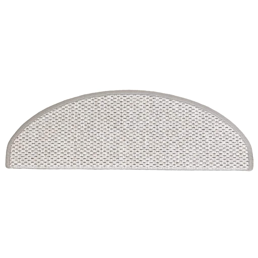 Tappeti Adesivi Scale Aspetto Sisal 30 pz 65x21x4 cm Platino | homemem39