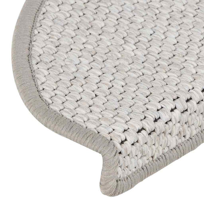 Tappeti Adesivi Scale Aspetto Sisal 30 pz 65x21x4 cm Platino | homemem39