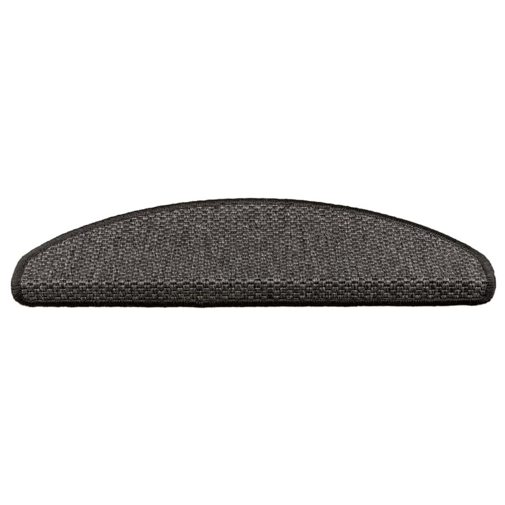 Tappeti Adesivi Scale Aspetto Sisal 30 pz 65x21x4 cm Antracite | homemem39