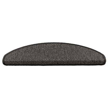 Tappeti Adesivi Scale Aspetto Sisal 30 pz 65x21x4 cm Antracite | homemem39