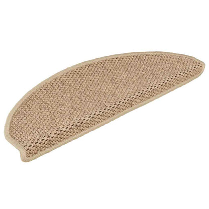 Tappeti Autoadesivi Scale Aspetto Sisal 30 pz 65x21x4 cm Sabbia | homemem39