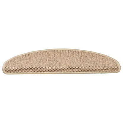 Tappeti Autoadesivi Scale Aspetto Sisal 30 pz 65x21x4 cm Sabbia | homemem39
