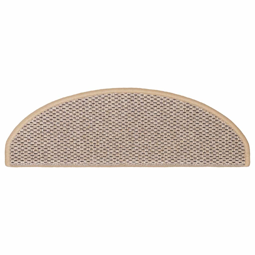 Tappeti Adesivi Scale Aspetto Sisal 30pz 65x21x4cm Beige Chiaro | homemem39