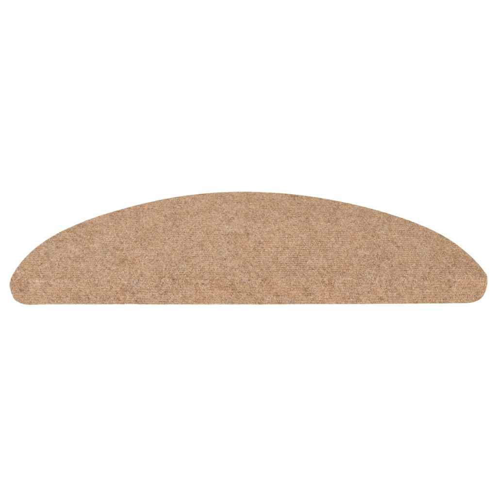 Tappetini Autoadesivi per Scale 30 pz Beige 56x17x3 cm | homemem39