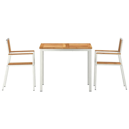 Setdapranzodagiardino Marrone Teak solido