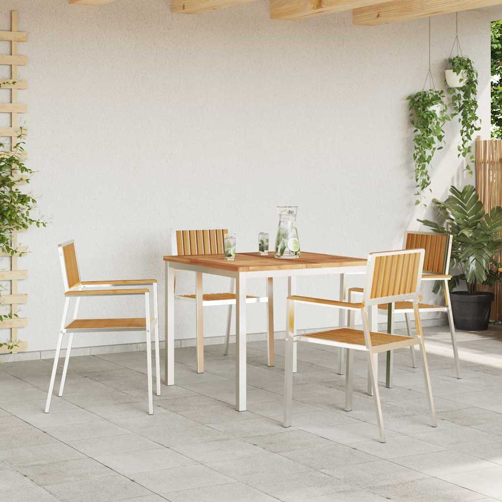 Setdapranzodagiardino Marrone Teak solido