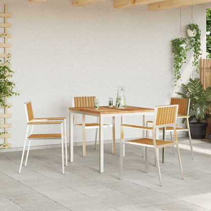 Setdapranzodagiardino Marrone Teak solido