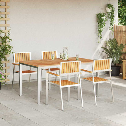 Setdapranzodagiardino Marrone Teak solido