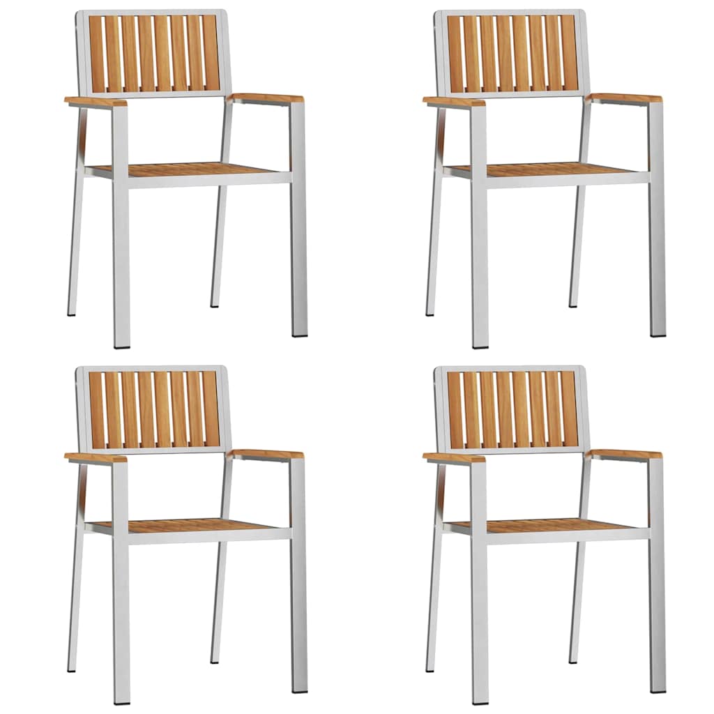 Setdapranzodagiardino Marrone Teak solido