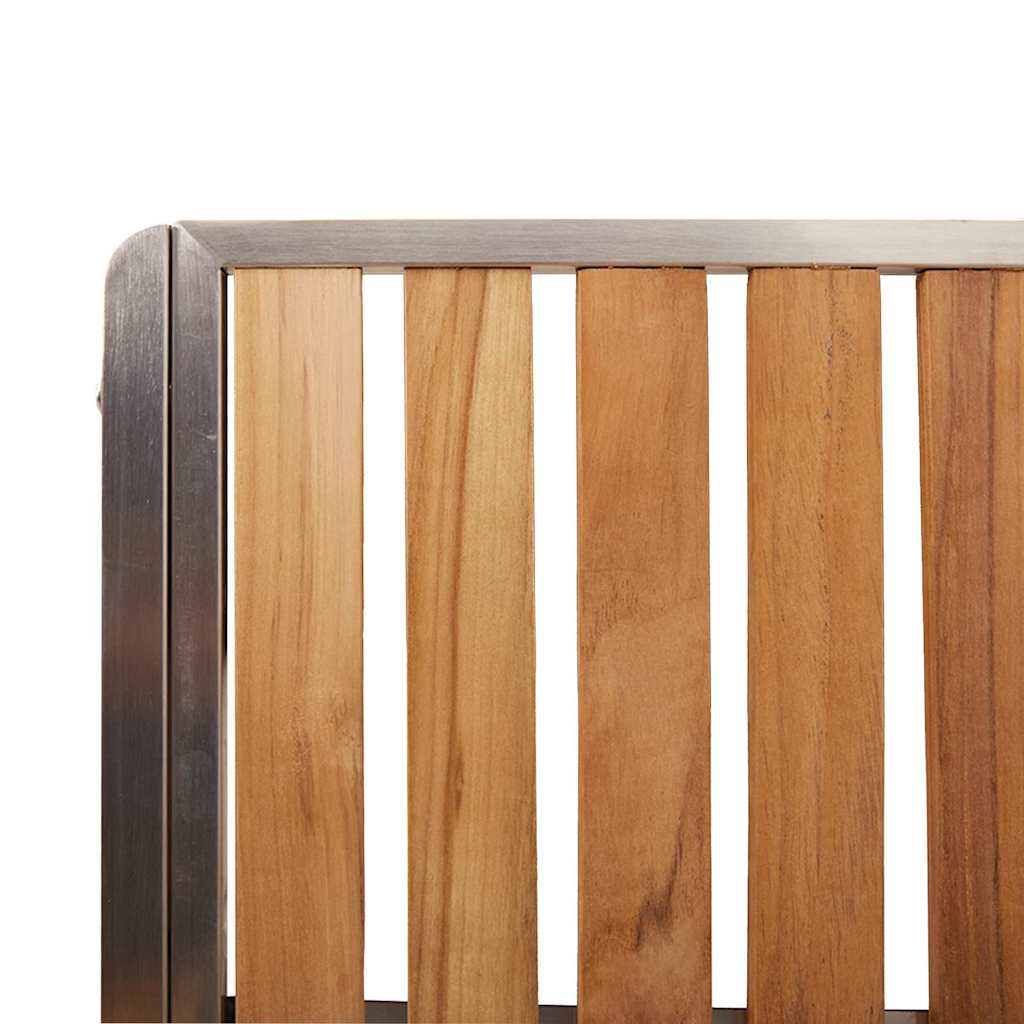 Set da pranzo per esterni 7 pcs Marrone Legno di teak solido | homemem39
