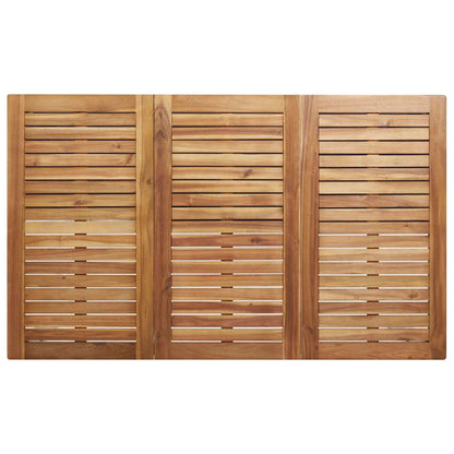 Set da Pranzo per Giardino 7 pcs Legno Massello di Acacia