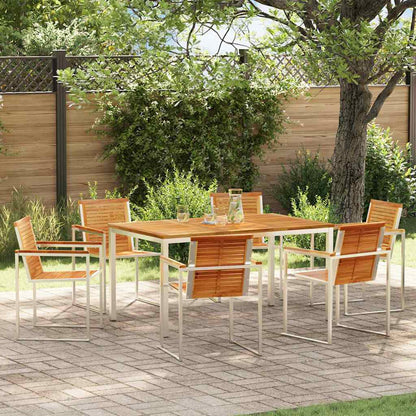 Set da Pranzo per Giardino 7 pcs Legno massiccio di teak