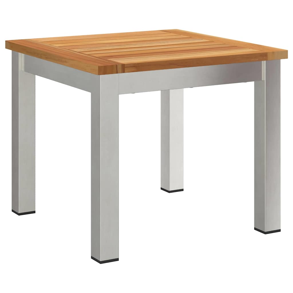 Lettini da sole 2 pcs con tavolo 3 pcs Legno Massello di Acacia