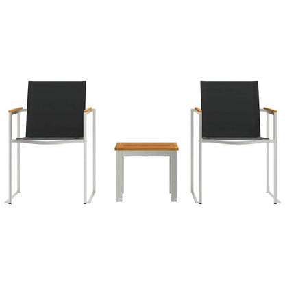 Set da Pranzo per Giardino 3 pcs Legno di Acacia Massello | homemem39