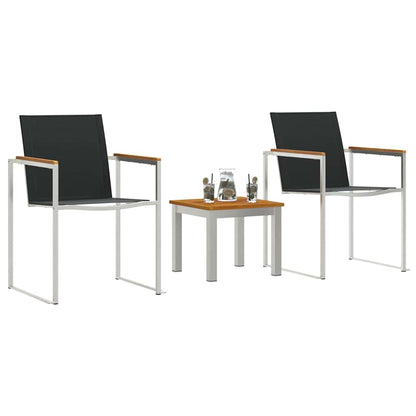 Set da Pranzo per Giardino 3 pcs Legno di Acacia Massello | homemem39