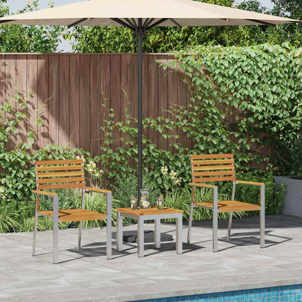 Set da Pranzo per Giardino 3 pcs Marrone | homemem39