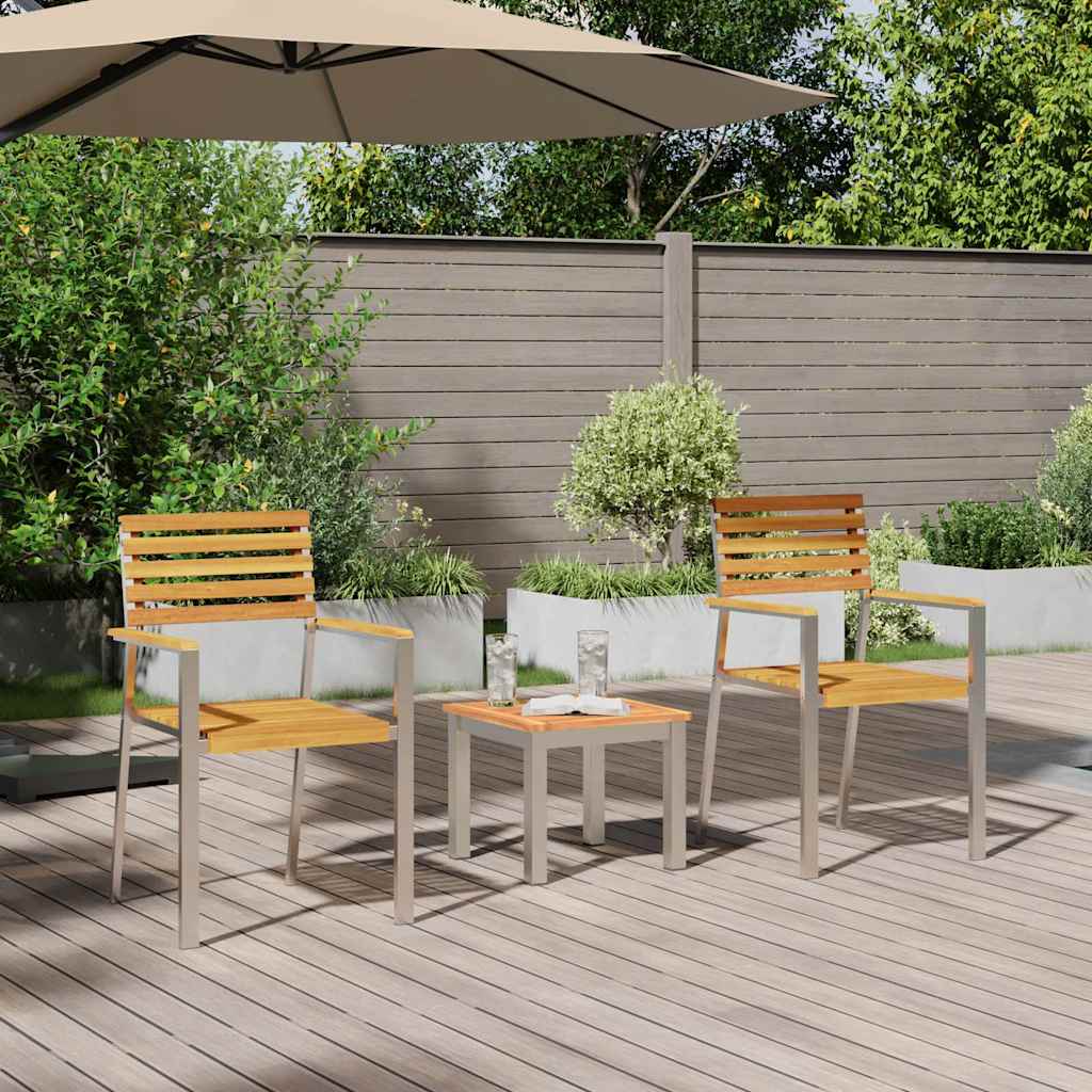 Set da Pranzo per Giardino 3 pcs Marrone | homemem39