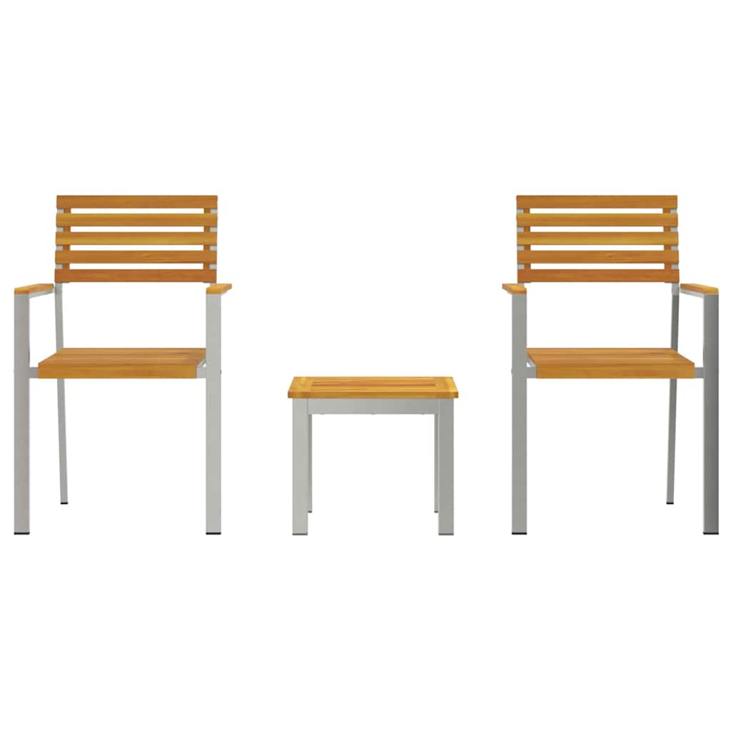 Set da Pranzo per Giardino 3 pcs Marrone | homemem39