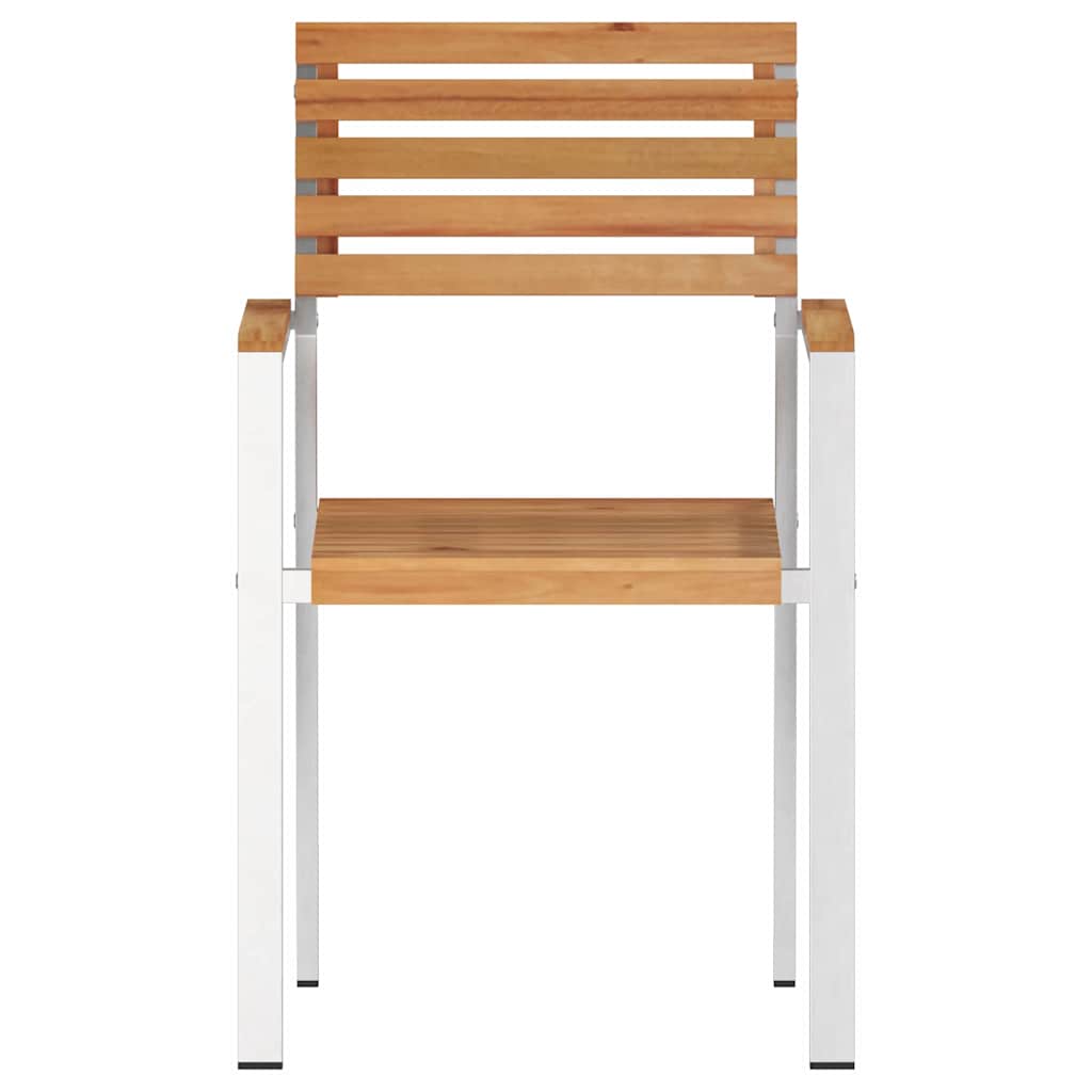 SediadaGiardino 6 pcs Marrone 56x54,5x87cm Teak solido