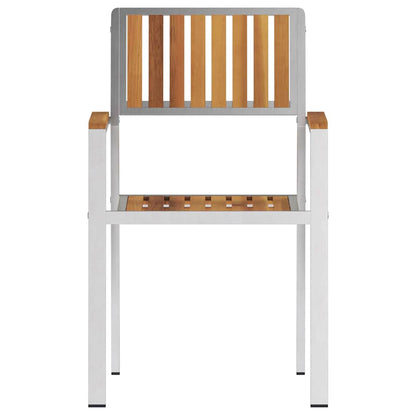 SediadaGiardino 6 pcs Marrone 56x54,5x87cm Teak solido