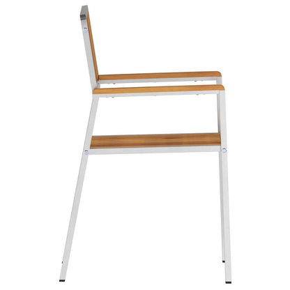 SediadaGiardino 6 pcs Marrone 56x54,5x87cm Teak solido