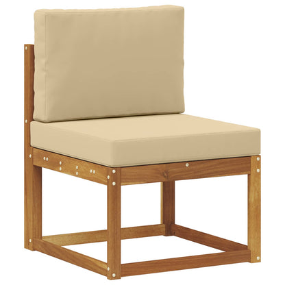 Set di divani da esterno con cuscino 5 pcs Naturale e Beige | homemem39