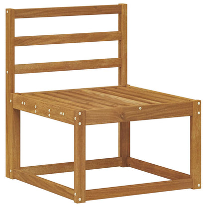 Set di divani da esterno 5 pz Naturale Legno di Acacia Massello