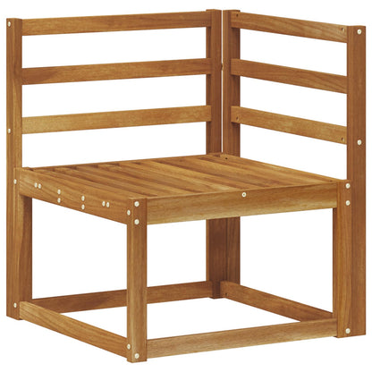 Set di divani da esterno 5 pz Naturale Legno di Acacia Massello