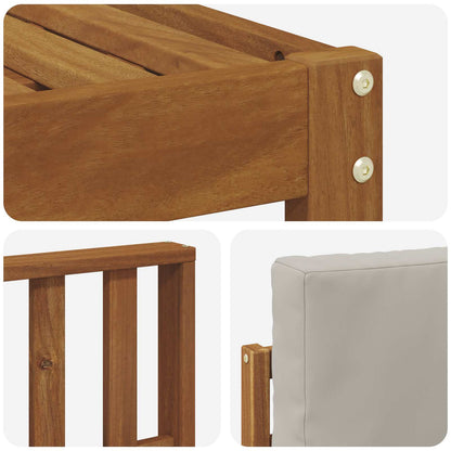 Set di divani da esterno 6 pcs Grigio Naturale e Chiaro | homemem39