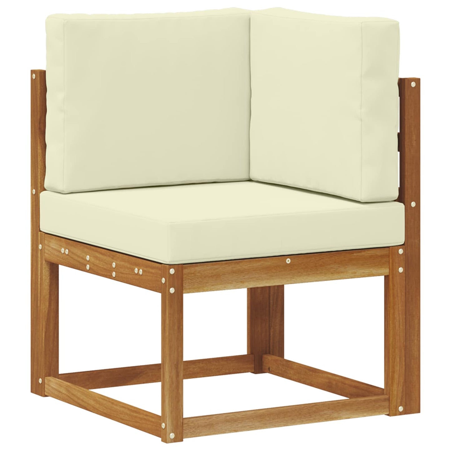Set di divani da esterno con cuscino 6 pcs Naturale e Crema | homemem39