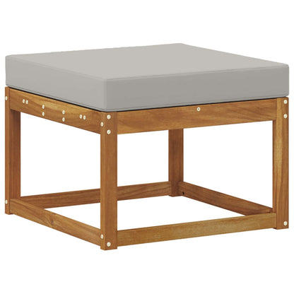 Set di divani da esterno 8 pz Grigio Naturale e Chiaro