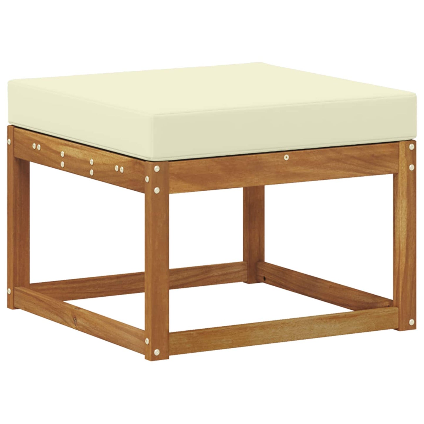 Set di divani da esterno con cuscino 9 pcs Naturale e Crema | homemem39