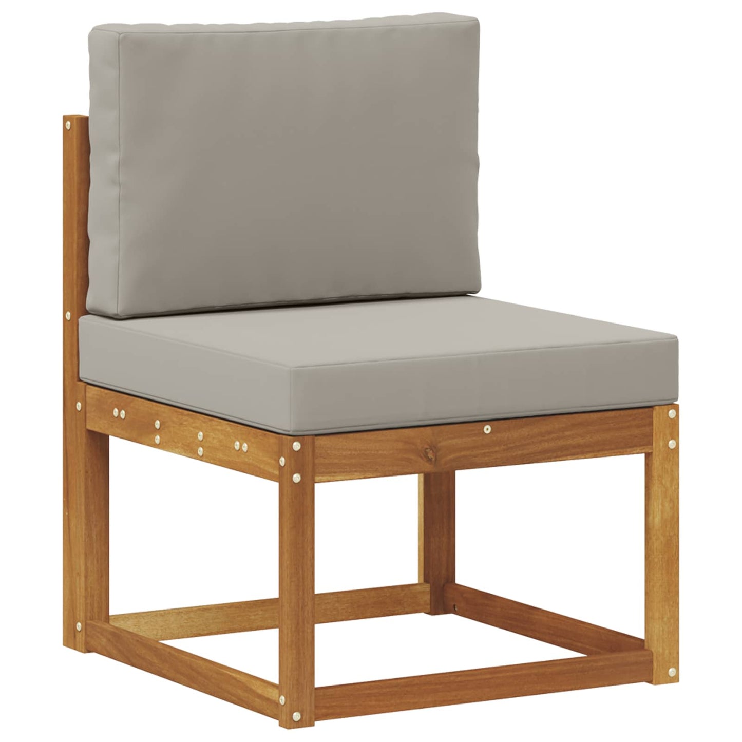 Set di divani da esterno 6 pcs Grigio Naturale e Chiaro | homemem39