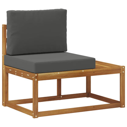 Set di divani da esterno 7 Pezzo Naturale e Antracite | homemem39