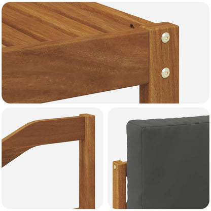 Set di divani da esterno 10 pcs Naturale e Antracite | homemem39