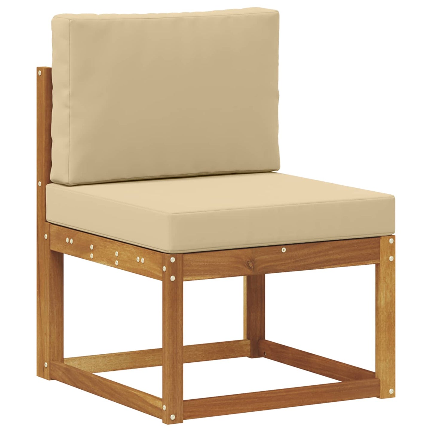 Set di divani da esterno con cuscino 10 pcs Naturale e Beige | homemem39