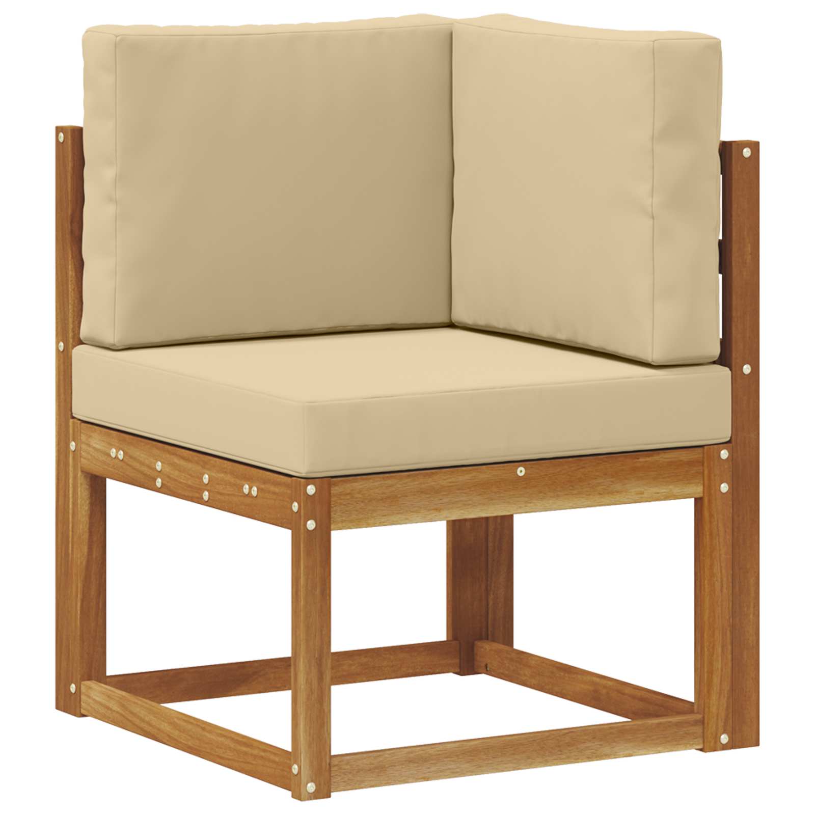 Set di divani da esterno con cuscino 10 pcs Naturale e Beige | homemem39