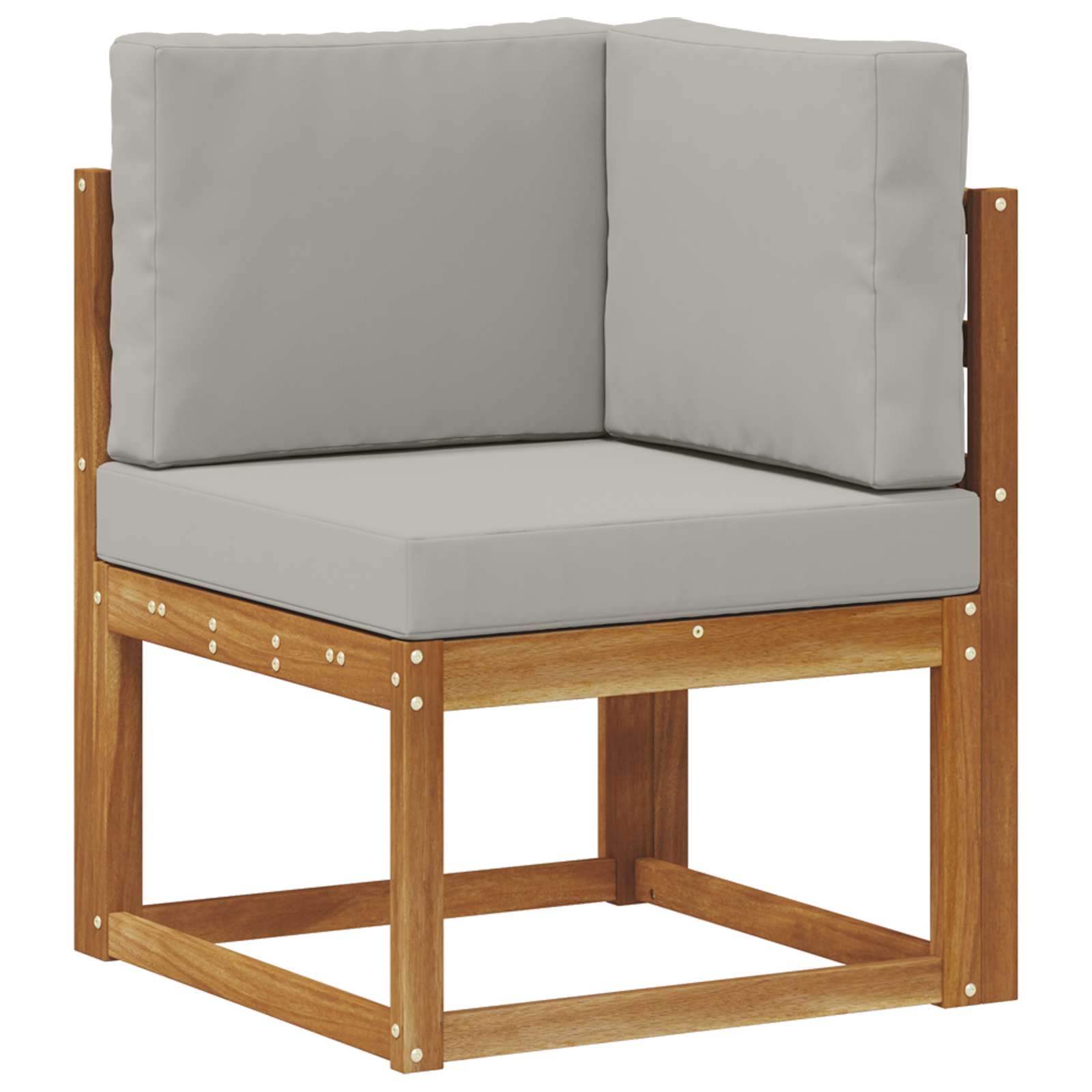 Set di divani da esterno 11 pcs Grigio Naturale e Chiaro | homemem39