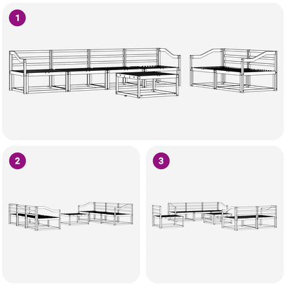 Set di divani da esterno 7 pcs Naturale | homemem39