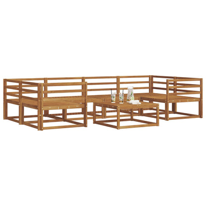 Set di divani da esterno 7 pcs Naturale | homemem39