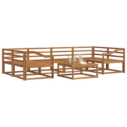 Set di divani da esterno 7 pcs Naturale | homemem39
