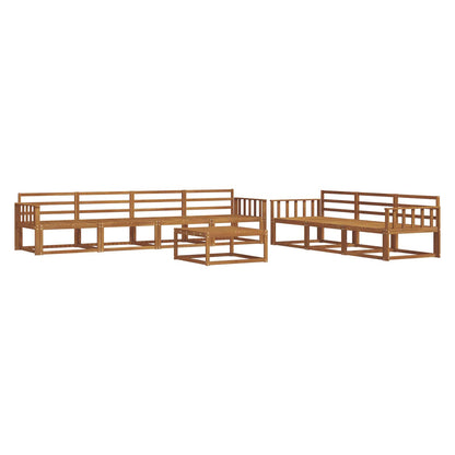 Set di divani da esterno 8 pcs Naturale | homemem39