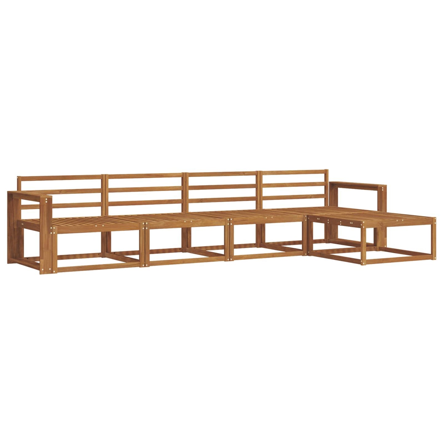 Set di divani da esterno 5 pcs Naturale | homemem39