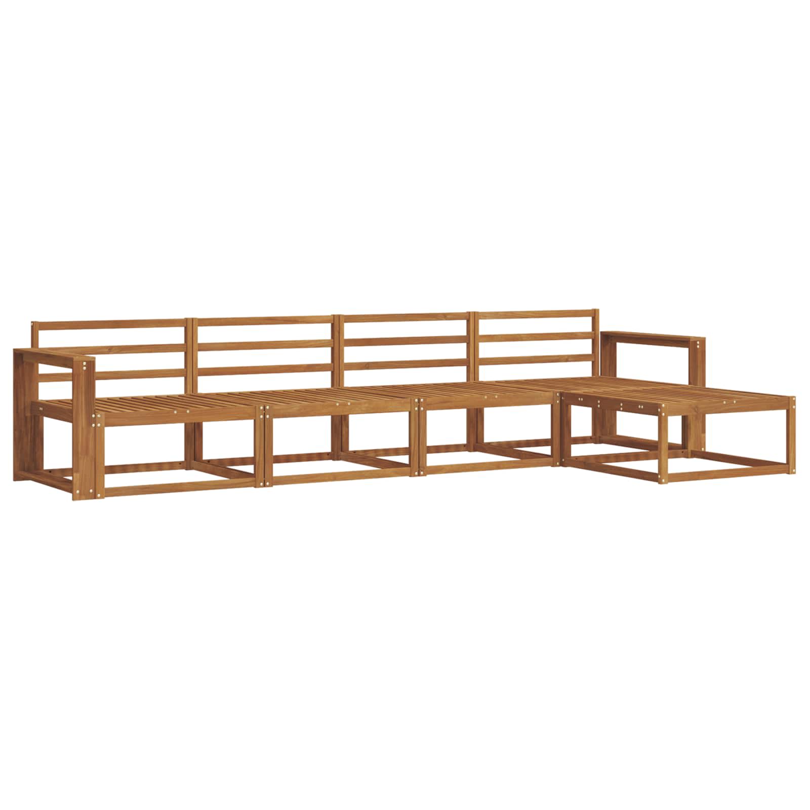 Set di divani da esterno 5 pcs Naturale | homemem39