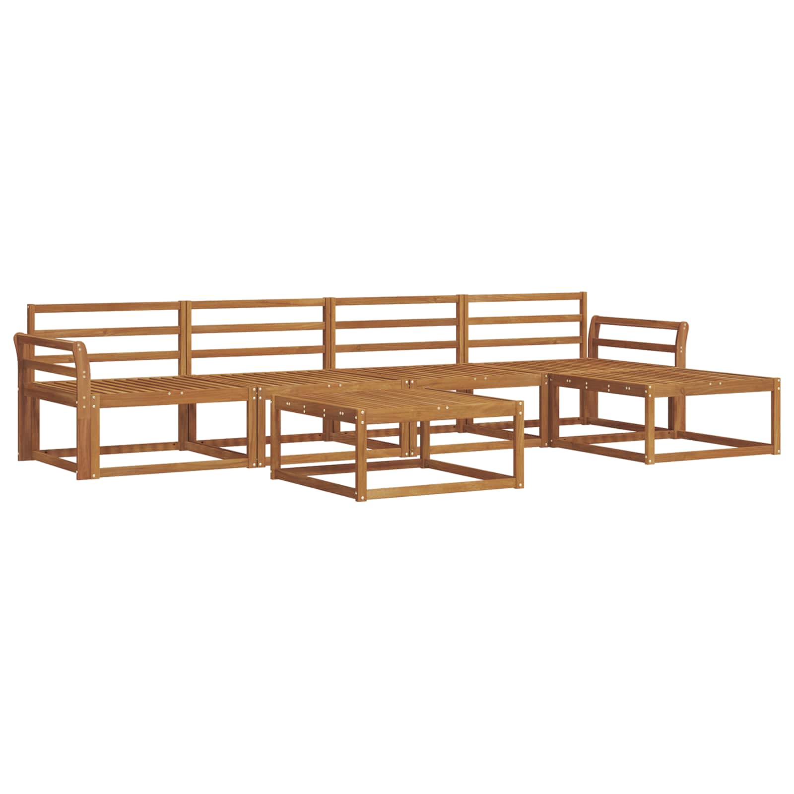 Set di divani da esterno 6 pcs Naturale | homemem39