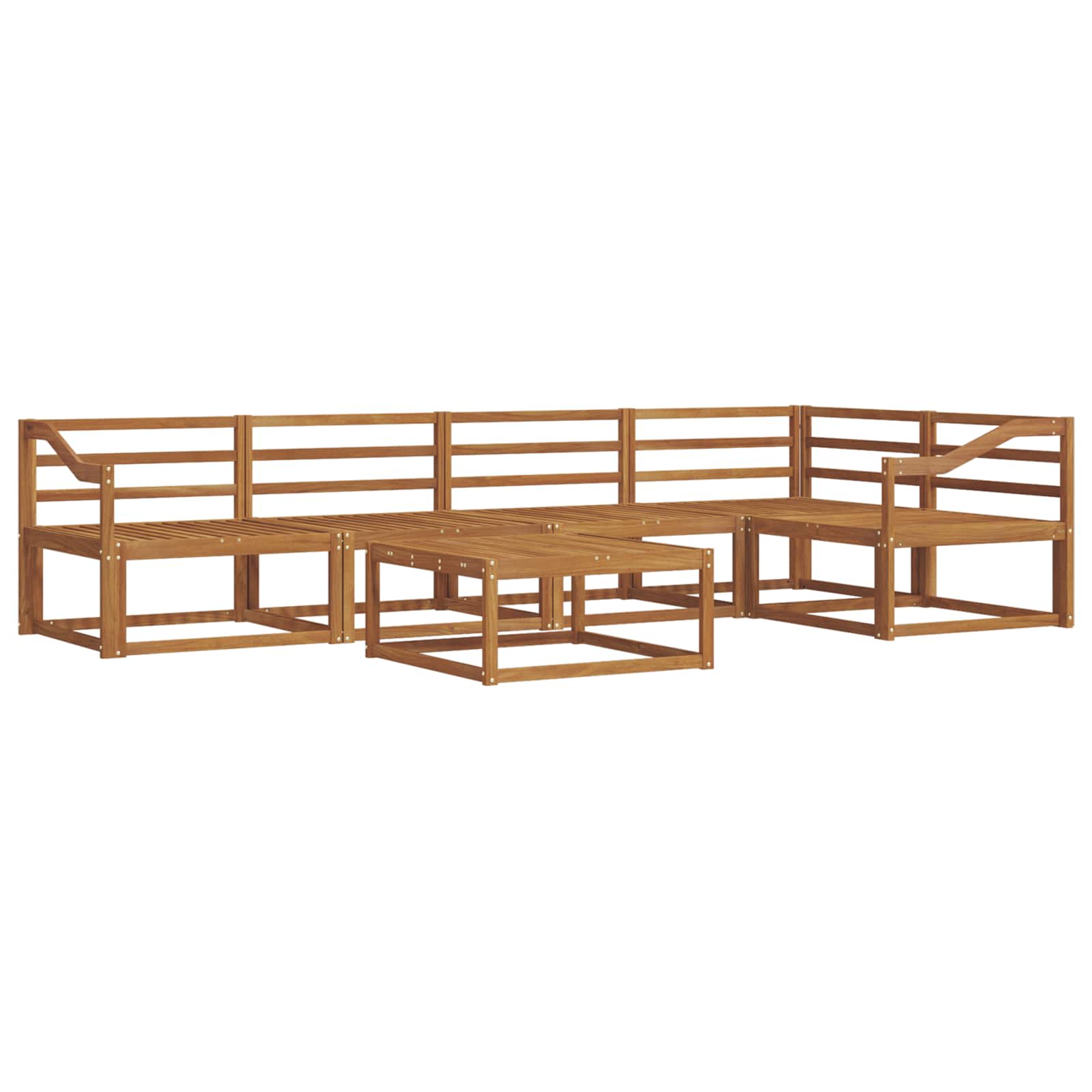 Set di divani da esterno 6 pcs Naturale | homemem39