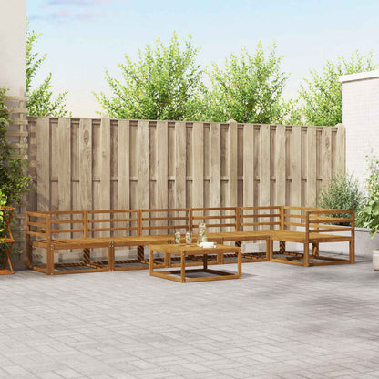 Set di divani da esterno 7 pcs Naturale