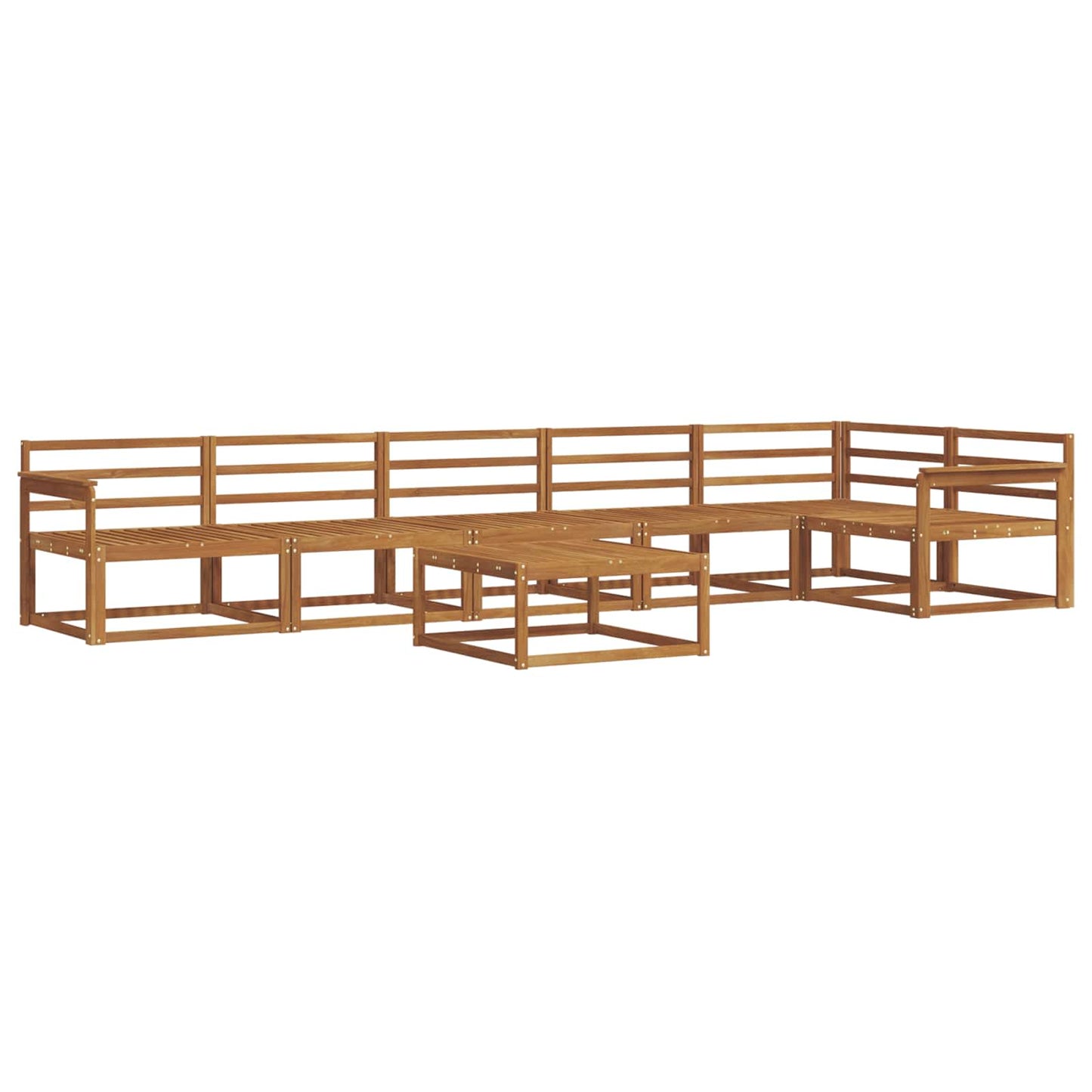Set di divani da esterno 7 pcs Naturale | homemem39